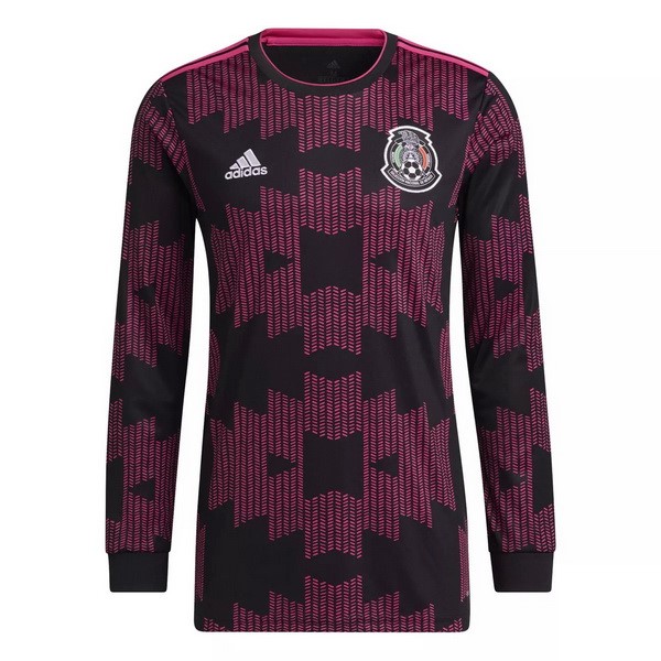 Camiseta Mexico 1ª Manga Larga 2021 Purpura